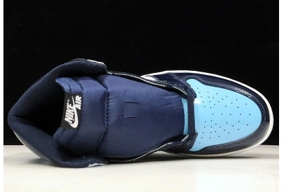 CD0461-401 LEATHER JORDAN BLUE CHILL UNC PATENT AIR 1 0807